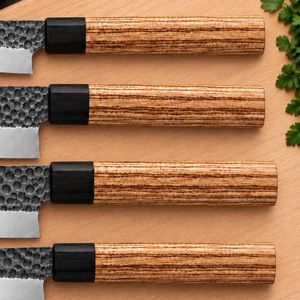 Ensemble de couteaux de chef professionnels avec lames de coupe durables pour la préparation et la cuisson des aliments, cuisine professionnelle - Product Image 5