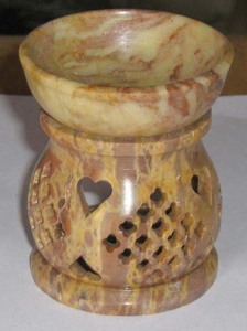 Couleur naturelle de brûleur à mazout d'arome de stéatite de conception unique avec la finition fine et le brillant lisse pour la décoration à la maison avec le meilleur prix - Product Image 4