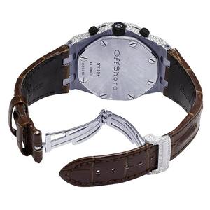 Reloj de Cuarzo Moissanite de Alta Gama Personalizado, Estilo Hip Hop de Lujo, Diamantes con Claridad VVS, Caja Cuadrada, Cristal Romano, Acero Inoxidable - Product Image 4