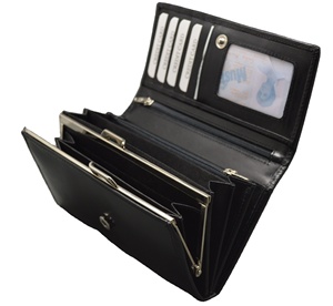 New Women's Long <b>RFID</b> PU <b>Wallet</b> Fashion Ladies Clutch Bag with Button Closure Polyester Lining 2026 - Product Image 3