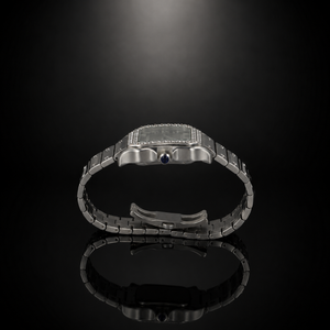 Nouvelle Arrivée Montre Mécanique Analogique Premium Verre Carré Demi-Sertie de Diamants Moissanite Style Hip Hop Luxueux Haute Qualité - Product Image 5