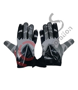 ถุงมืออเมริกันฟุตบอลแบบปรับแต่งได้ ระบายอากาศได้ดี พิมพ์ลายด้านบน ใช้ได้ในฤดูร้อน มีไซส์พลัส แห้งเร็ว ป้องกันแบคทีเรีย ป้องกันรังสียูวี - Product Image 1