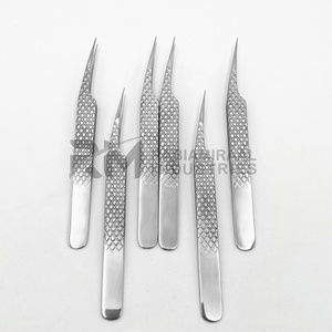 Pinzas Profesionales RMI Diamond Grip de Acero Inoxidable Antiestático de 10 mm, Plateadas, Completamente Pulimentadas, para Extensión de Pestañas, Rectas y Puntiagudas - Product Image 2