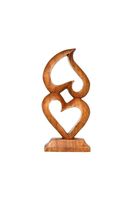 Centro de Mesa de Madera con Forma de Corazón, Diseño Elegante para Decoración Diaria del Hogar y Regalos