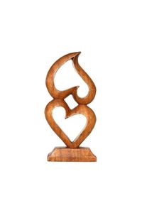 Simple Wooden <b>Heart</b> Table Centerpiece With Elegant Design For Daily Home Decor And Gift Purpose - Product Image 6