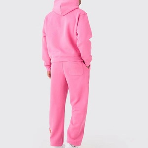 Women's Custom Color Printed Casual Oversized <b>Track</b> <b>Suit</b> Winter Hoodie Sweatpants Jogger Sets Cargo Pants 100% Cotton Solid - Product Image 4
