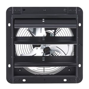 Ventilatore di scarico da 10 pollici con serranda e regolatore di velocità variabile, montaggio a parete, per soffitta, 900 CFM, motore AC, acciaio resistente per hotel e camper - Product Image 5