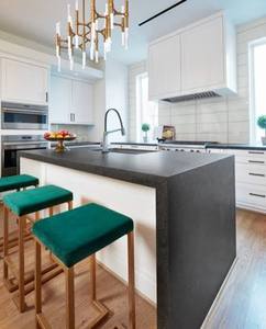 Black Granite Polished Modern Kitchen Island Countertop Work Surface for Kitchen Office Hotel Villa - Product Image 5