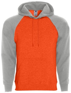 Sweat-shirt à capuche à manches raglan pour homme, rouge et gris, en polaire, coupe décontractée, avec poche, pour l'automne - Product Image 4