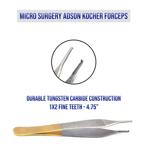Instrument médical de qualité supérieure, forceps à tissus Adson Brown, instrument chirurgical de micro-dissection et de pansement - Product Image 6