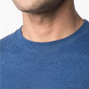 Camiseta de color sólido 100% algodón para hombre, cómoda, talla grande, corte holgado, ropa informal para hombre, camiseta estampada a bajo precio - Product Image 4