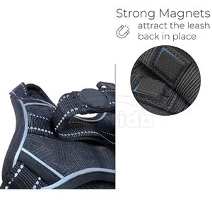 Fashion Pet Harness Comfortable Fit Durable <b>Stitching</b> Breathable Fabric for Daily Walk Travel and Outdoor Activities - Product Image 2