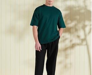 เสื้อยืดโอเวอร์ไซส์แบบหนาพิเศษ OEM พรีเมียม คอเสื้อหนา น้ำหนักมาก 300gsm 240gsm ผ้าฝ้าย 100% สำหรับผู้ใหญ่ ระบายอากาศได้ดี - Product Image 1