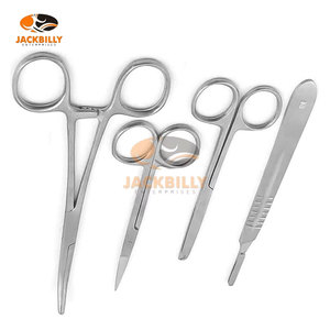 Juego de Cirugía Menor: Kit Premium de Instrumentos Quirúrgicos de Acero Inoxidable con Mango BP, Incluye Tijeras Quirúrgicas e Instrumentos Médicos - Product Image 4