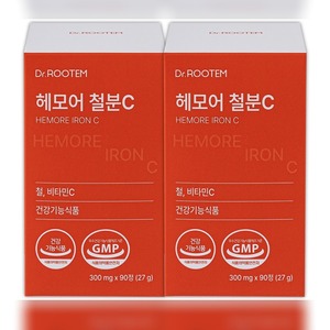 Comprimés de fer fumarate non hémique végétal à base de plantes avec vitamine C pour le transport de l'oxygène sanguin 300mg x 90 comprimés Santé DR ROOTEM - Product Image 6