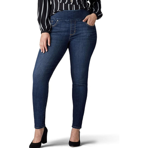Premium Women <b>Denim</b> Pants Everyday Comfort Soft <b>Stretch</b> Cotton Blend Ideal for Casual Streetwear Office Travel Lounge - Product Image 4