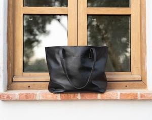 แฟชั่นทำด้วยมือสีทึบซิปหนังแท้กระเป๋าถือกระเป๋าถือขนาดใหญ่ความจุขนาดมาตรฐานกระเป๋าสะพายไหล่เดียว LTB-0248 - Product Image 3