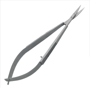 Ciseaux à cuticules de précision à lame incurvée en acier inoxydable, prix d'usine, manche en acier, logo personnalisé, non pliables - Product Image 2