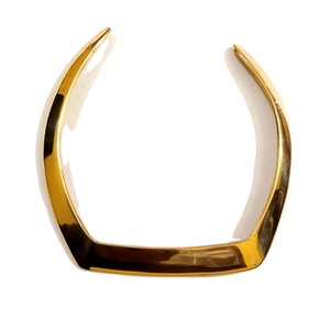 Vente chaude à la mode Style égyptien en laiton tour de cou plaqué or colliers géométriques sans tracas disponible pour les GC-NK-109 d'exportation - Product Image 1