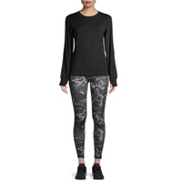 Leggings de sport pour femmes, taille mi-haute, longueur genou, imprimé couleur, non transparents, avec poches, en Spandex/Polyester, pour le yoga et le cyclisme