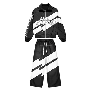 Conjunto Deportivo de Nylon Reflectante con Cierre, Resistente al Viento, para Verano, Chaqueta y Pantalones con Cierre - Product Image 3