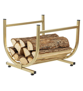 Brass Firewood <b>Rack</b> Customized Latest Piece Garden and Home Fireplace Customized Color and Sizes Brass Firewood Holder - Product Image 5