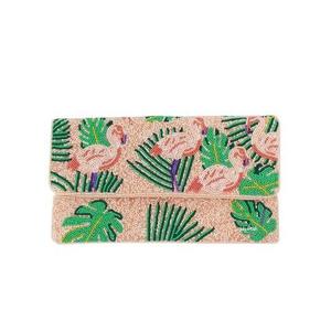 Bolso de mano artesanal de arte tradicional indio con cuentas de cristal, asa tipo baguette colorida, bolso promocional de lujo casual para uso diario. - Product Image 1