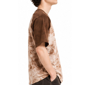 Camiseta Raglán Tie Dye para Hombre, 100% Algodón, Manga Corta, Cuello Redondo, Estampado Gráfico, Corte Holgado, Ropa Personalizada al por Mayor, Estilo Urbano EAZWEARS - Product Image 6