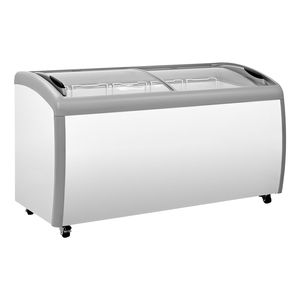 Vitrine Réfrigérée Commerciale pour Crèmes Glacées 16,3 pi³ Congélateur Coffre Réglable -19°F Mobile avec 5 Paniers en Fil Métallique - Product Image 1