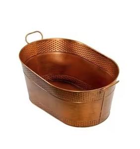 Seau à champagne artisanal léger en métal moulé, refroidisseur à vin antique, bac à boissons, décoration pour mariages et fêtes - Product Image 5