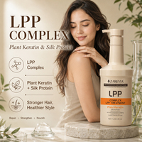 Traitement à la kératine LPP professionnel pour salon, masque capillaire réparateur en profondeur pour cheveux colorés, permanentés, décolorés, restaure la force et la brillance saine