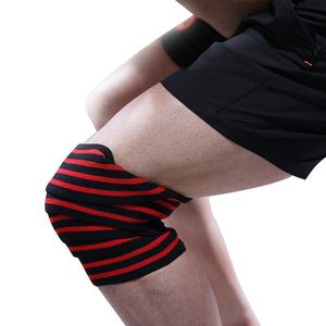 Neoprene Breathable <b>Elastic</b> Adjustable <b>Knee</b> Wraps for Weightlifting Powerlifting Sports Gym Accessories Weightlifting Fitness - Product Image 3