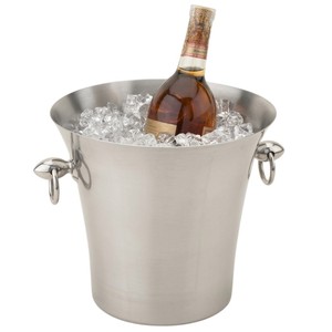 Cubo de Hielo de Acero Inoxidable de Diseño de Lujo con Tapa, Utensilios de Bar para Fiestas en Casa y Bodas, Enfriador de Vino y Champán - Product Image 2