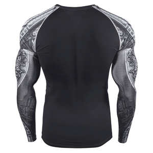 Camisetas Rash Guard para Hombre Adulto, Diseño Personalizado X Martial, Impresión Digital, Ecológicas, Transpirables, de Secado Rápido, Spandex/Poliéster - Product Image 3