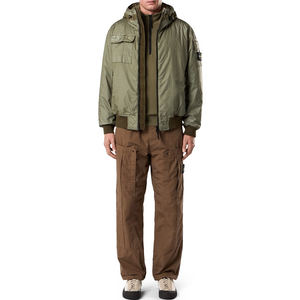 Veste matelassée légère à capuche pour homme, personnalisée, en membrane technique, résistante à l'eau, coupe-vent, pour le sport et l'urbanisme - Product Image 1