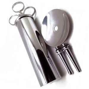 Jeringa Profesional de Metal para Irrigación de Oídos, 2 Oz, Dispositivo de Limpieza de Oídos Reutilizable, Herramienta de Eliminación de Cera de Oídos de Grado Médico, Certificación CE ISO - Product Image 4