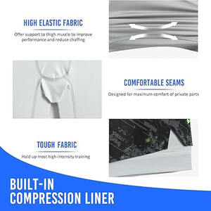 Shorts de sport décontractés écologiques pour hommes, trois-quarts, élastiques, pour la plage, pour couple - Product Image 3