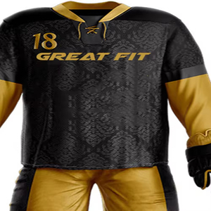 Uniforme de hockey sur glace respirant de haute qualité avec logo personnalisé, unisexe, ensemble de shorts pour équipe, grandes tailles, vente en gros, fabriqué au Pakistan, 100% polyester - Product Image 3