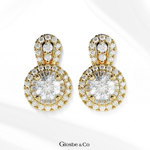 Nouvelles Boucles d'Oreilles Clous en Argent Sterling et Moissanite 5mm Glosbe & Co, Design 2026, Personnalisables OEM/ODM, Bijoux pour Femme - Product Image 3