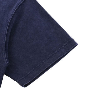 Camiseta de Manga Corta con Cuello Redondo para Hombre, 100% Algodón Jersey, Corte Regular, Color Sólido, Estilo Casual Vintage, Transpirable, de Secado Rápido, Tejido de Punto - Product Image 6