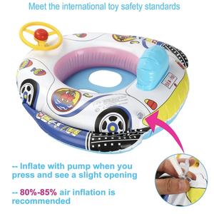 Flotador Inflable para Piscina con Volante – Asiento Flotante para Niños Pequeños, Diseño de Coche de Dibujos Animados, Anillo de Natación para Niños para el Verano - Product Image 5