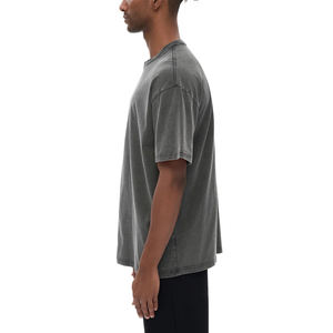 Camisetas Oversize de Corte Holgado con Logo Personalizado, de Alta Calidad, Estilo Vintage con Lavado Ácido, para Gimnasio y Fitness, para Hombre - Product Image 2