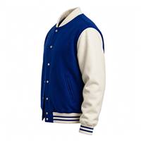 Veste universitaire en gros pour hommes et femmes, avec patch brodé personnalisé, fabricant de vestes de baseball universitaires