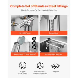 Vasca Professionale per Toelettatura Animali Domestici in Acciaio Inossidabile da 50 Pollici con Sollevamento Elettrico, Stazione di Lavaggio Cani Antiscivolo con Scarico per Pulizia e Bagno Animali - Product Image 5