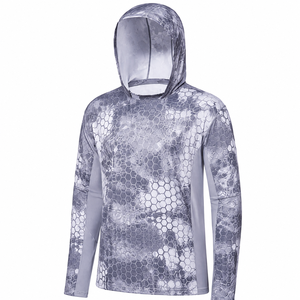 Hoodie de pêche haut de gamme, design camouflage, protection UV, t-shirt performant - Product Image 4