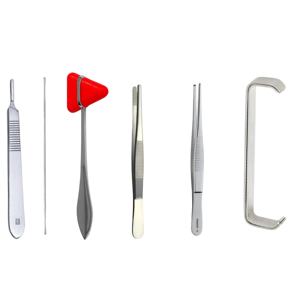 Kit de pratique pour étudiants en médecine - Ensemble de dissection et de suture 9 pièces en acier inoxydable stérilisé Dentavex certifié CE ISO13485 - Product Image 5
