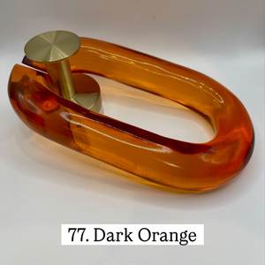 Grandes chaînes décoratives en résine transparente colorée, écologiques, faites à la main, en forme de hibou, pour suspension murale, séparateur de pièce ou rideau. - Product Image 2