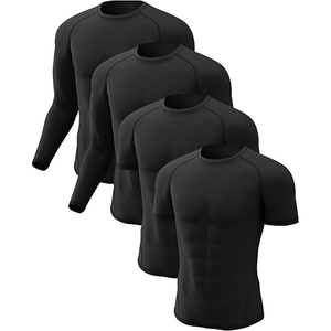 Camiseta de Compresión con Estampado de Lobo para Hombre, Secado Rápido, Ropa Deportiva para Gimnasio, Fitness, MMA, OEM - Product Image 3