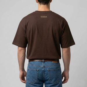 Camiseta de Manga Corta con Logotipo Personalizado para Hombre, Ropa Casual, 100% Algodón, Camiseta Masculina - Product Image 2