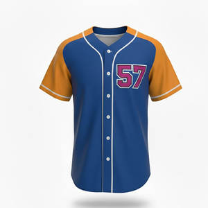 Maillot de baseball personnalisé pour hommes, tissu athlétique respirant, conçu pour les uniformes d'équipe, les entraînements, les matchs et les vêtements de sport décontractés. - Product Image 3